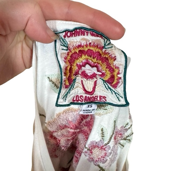Johnny Was Vienna Floral Embroidered Long Kimono Sleeve Tee- Still Full Price - Picture 12 of 14